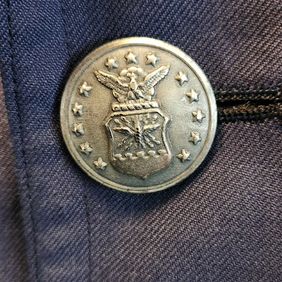 Vintage Military Airforce Blue 1549 Doublebreasted OverCoat Size 35R - Picture 7 of 7